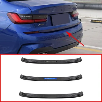 

For BMW 3 Series G20 2019-2020 Stainless Steel External Rear Guard Plate Bumper Railing Protection Strip Car Decoration 1 Pcs