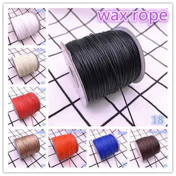 

New 0.5 0.8 1.0 1.5 2.0mm Waxed Cord Waxed Thread Cord String Strap Necklace Rope Bead DIY Jewelry Making for Bracelet