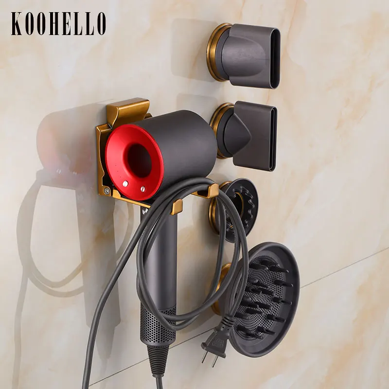 Porta Asciugacapelli Antico Mensole Da Bagno Mensola Portaoggetti Per Montaggio A Parete Mensola Da Bagno Nera Per Supporto Per Asciugacapelli Dyson S