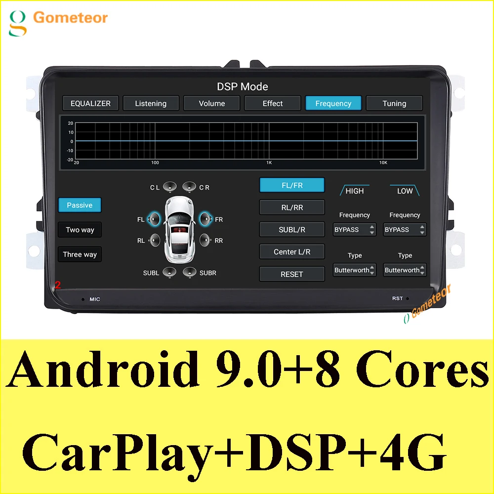 Best Android 9.0 4GRAM Car DVD Player For VW Volkswagen Tiguan Touran Jetta Sharan Passat B7 B6 Golf Polo With Gps Radio Carplay DSP 1
