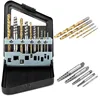 5pcs/set Convenient Cobalt Left Hand Drill Bit Broken Bolt Damaged Screw Extractor Set with Metal Case To Collect The Tools ► Photo 3/6