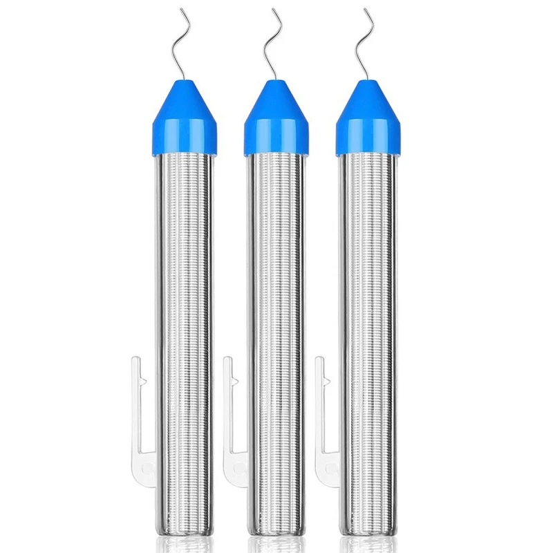 

3Pcs 0.8 Mm Solder Wire 63-37 Flux Rosin Core Tin Lead, Pocket Pack in Storage Tube for Electrical Soldering Diy Work