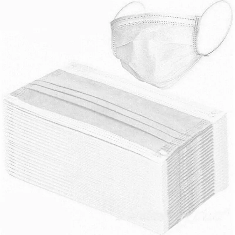 

Mask 50/10pcs Disposable Prevent Flu Infection 3-layer Filter Mask Protection Antibacterial And Disposable masks
