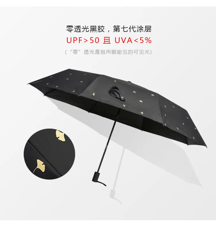 Hipster Rain Or Shine Dual Purpose Three-fold Umbrella Sun-resistant UV-Protection Parasol Goddess Vinyl Umbrella Manufacturers