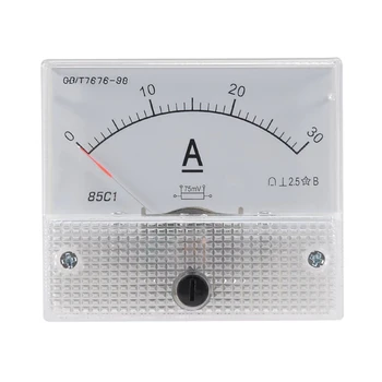 

85C1-A Dc Analog Ampere Meter Panel Meter Gauge 30A Amp Gauge Current Mechanical Ammeters