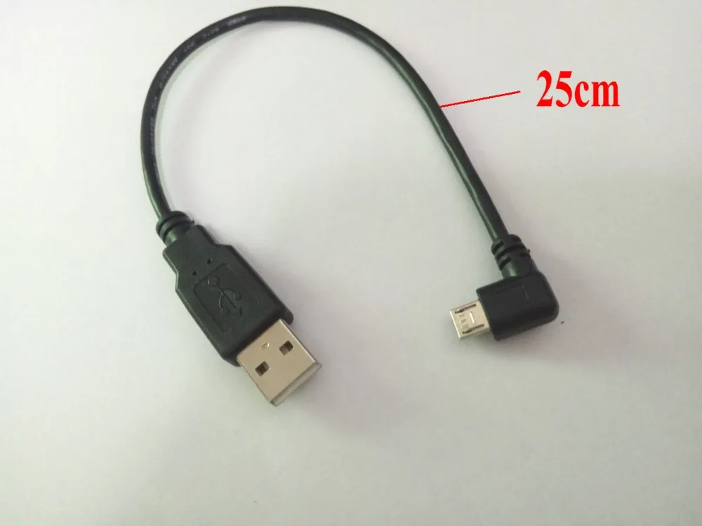 500 шт. 25 см Прямоугольный USB 2,0 A штекер Micro USB штекер