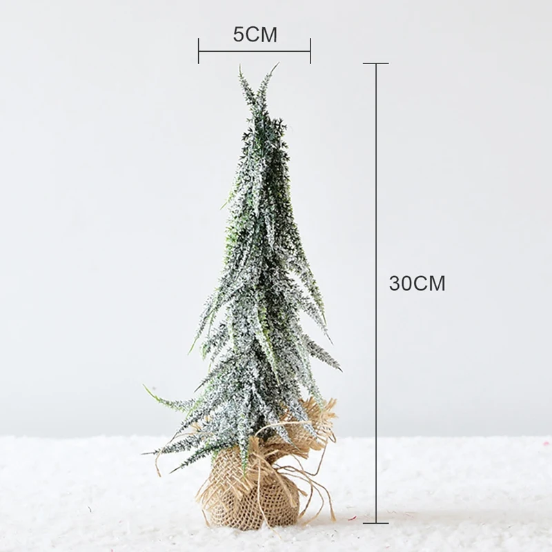 35cm Домашний Настольный орнамент, искусственное Рождественское украшение, Рождественское украшение, окно торгового центра, декор снежной елки - Цвет: 35cm