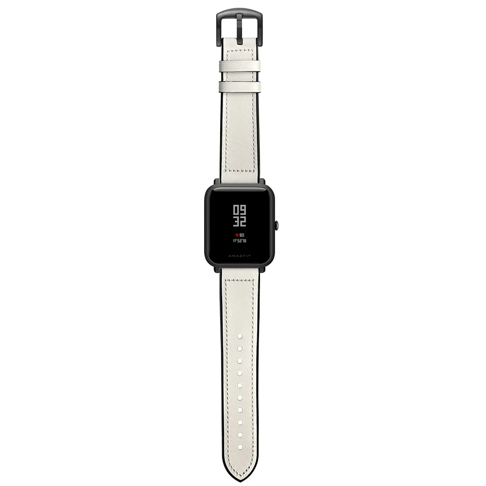YHNUJM кожа+ Силиконовый ремешок для Huami Amazfit Bip Молодежные часы 20 мм ремешок браслет ремешок для часов