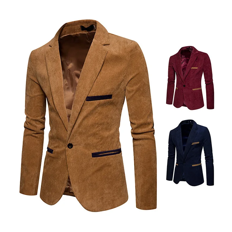 Men's Casual Suit New Fashion Men's Corduroy Color Leisure Small Suit Jacket Mens Suits Blazers Men Casual Blazer Mens Blazer Men's Casual Suit New Fashion Men's Corduroy Color Leisure Small Suit Jacket Mens Suits Blazers Men Casual Blazer Mens Blazer