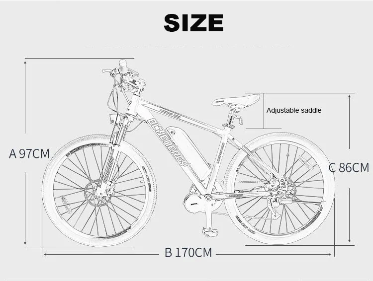 Powerful Electric Bicycle Two Wheels Electric Bicycle 26 Inch Hybrid Bike Double Battery 750W1000W 48v Electric Bikes Adults (7)