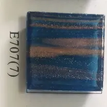 Мистри синий с золотой линией стеклянная мозаичная плитка, 327x327x4 мм, код цвета E707