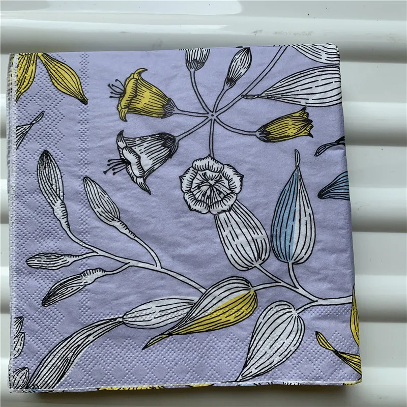 20 3-слойные фанерные в винтажном стиле салфетки бумажные элегантные ткани виде