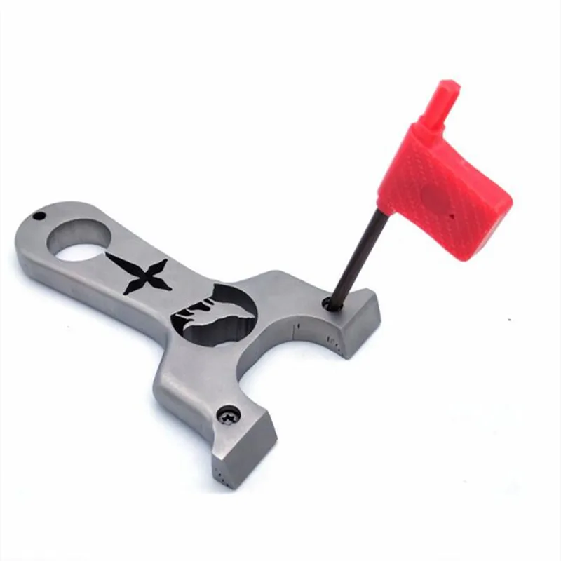 

Hunting slingshot 304 stainless steel slingshot with flat rubber band for outdoor game shooting 2020 new