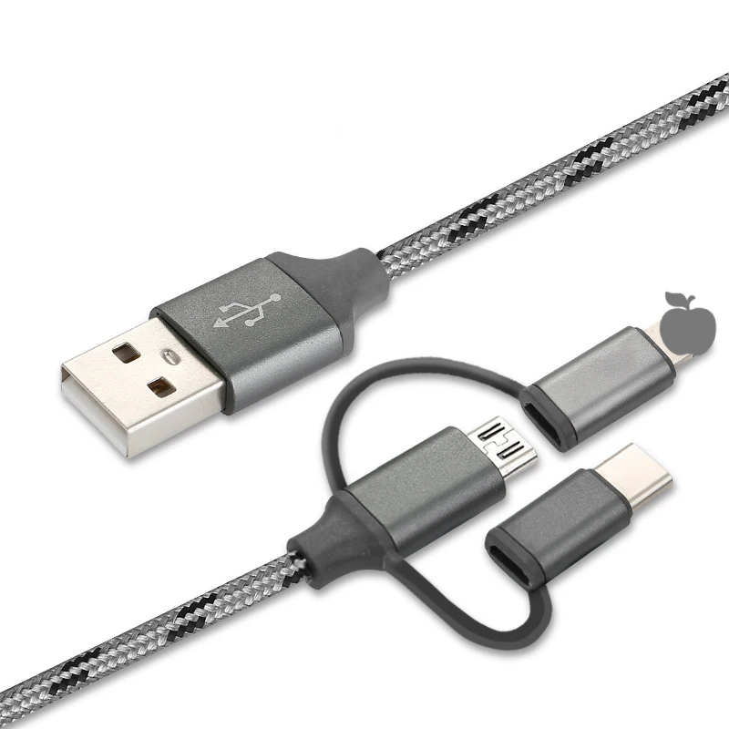 1 м кабель для мобильного телефона Micro USB кабель usb type C кабель type-C Зарядка для samsung Xiaomi huawei USB осветительный провод