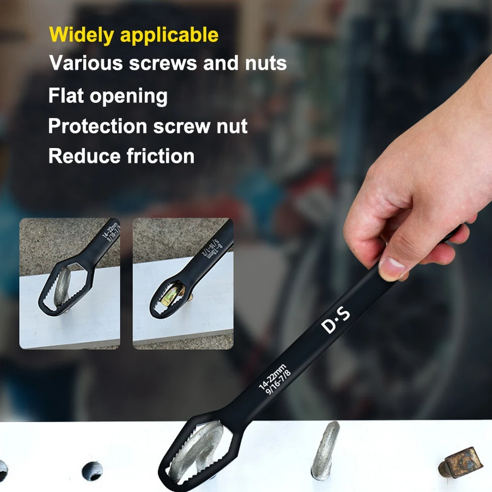 Herramienta de mano llave universal reparación de automóviles para bicicleta y motocicleta, 8-22mm