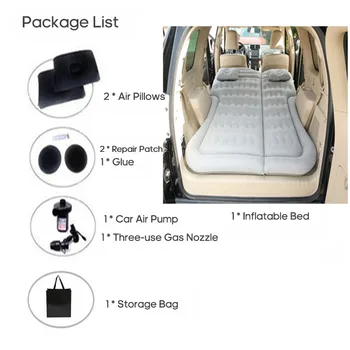 

Universal SUV Car Travel Sleeping Pad Car Inflatable Bed Car Back Seat Cover Travel Mattress Air Inflatable Bed with pump