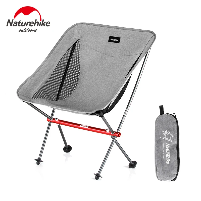 Grey Naturehike YL05 легкий компактный портативный складной пляжный стул складной стул для рыбалки и пикника складной стул для кемпинга - Цвет: Grey