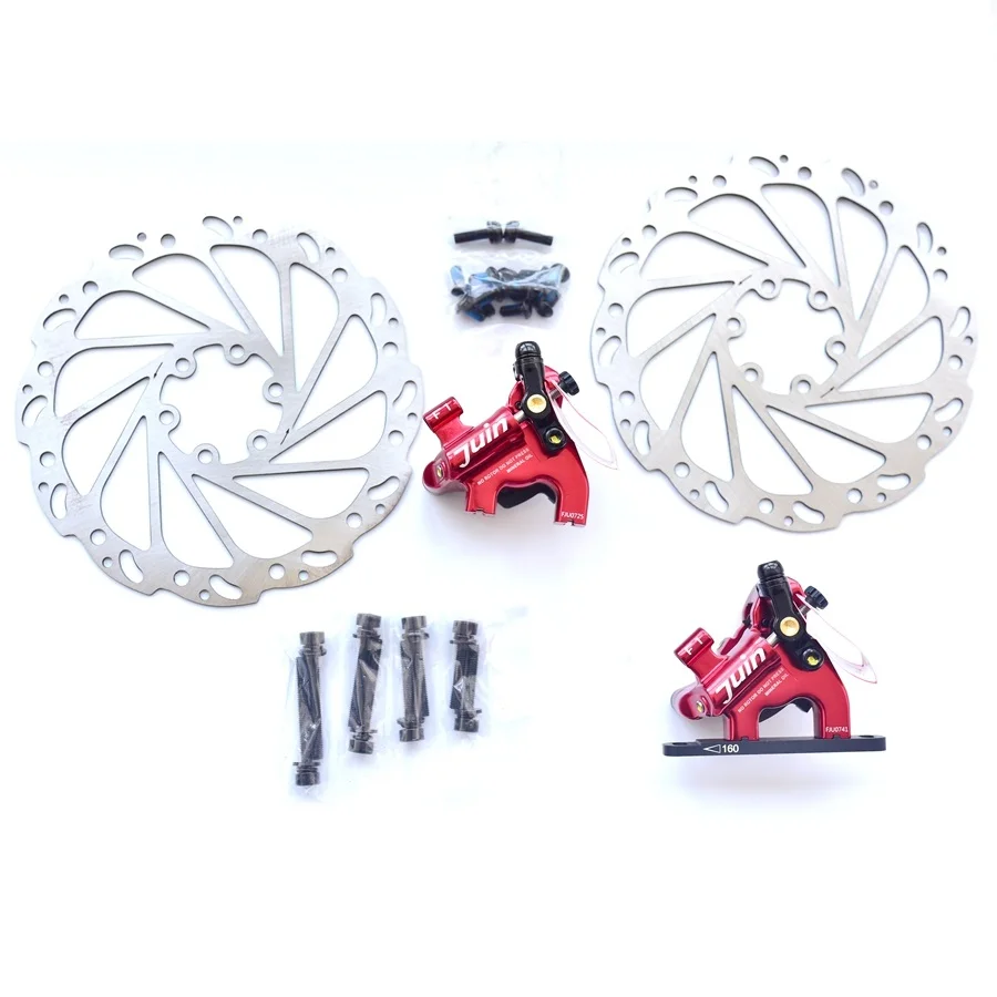 パーツ Juin TECH F-1 Disc Brake Juin Tech Flat Mount Disc Brake F1, Hydraulic Caliper Rotor