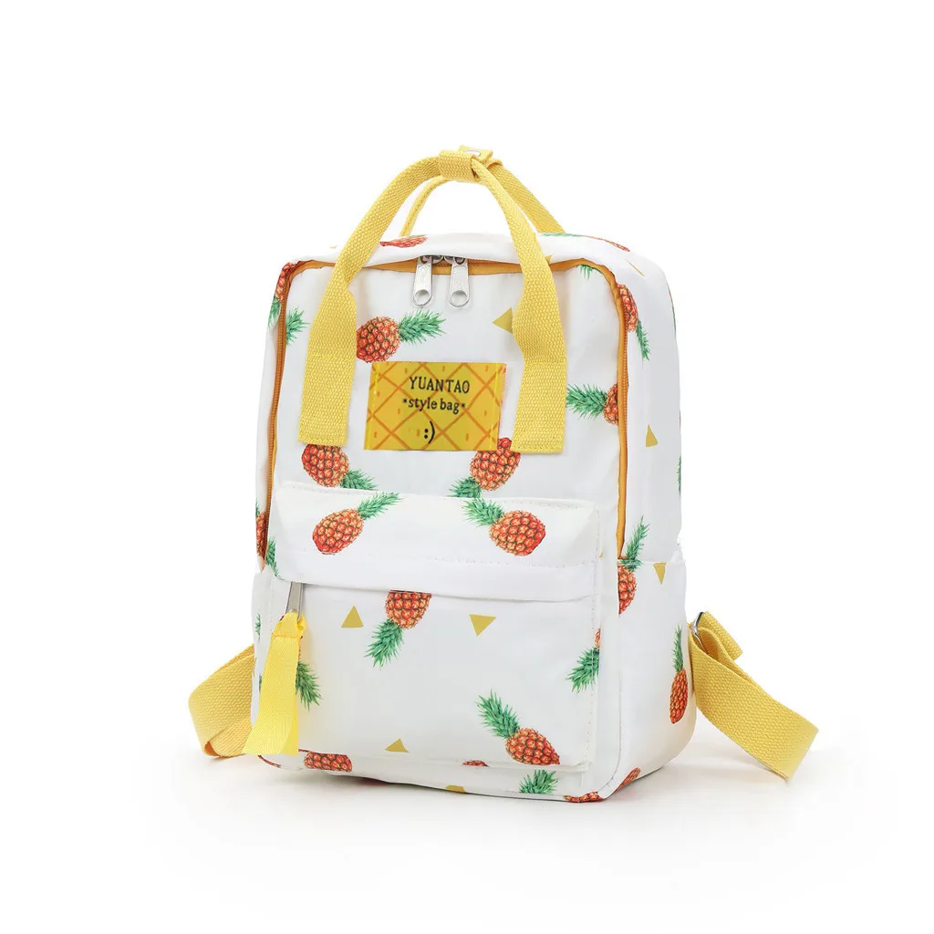 Backpack For Women Woman Trendy Pineappl Printing Travel Girls Campus Style Leisure 