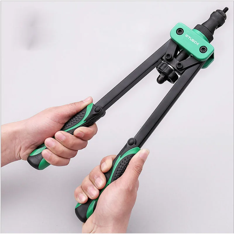 13"/14"/15"Hand Riveter Rivet Gun Heavy Hand Inser Nut Tool 	CR-V Blind Rivet Nut Gun M3-M12 with LuxuryBox Rivet Gun