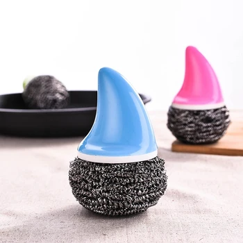 

Soap Dispensing Brush Dish Wand Cleaning Scrubber Grips With Refill Replacement Head (3 Sponge + 1 Bristles) For Heav