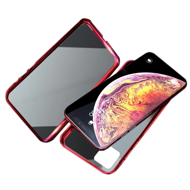 Распродажа, новинка, подходит для iPhone, металлическая рамка, чехол, практичный, двухстороннее стекло, для телефона, металлическая пленка из закаленного стекла