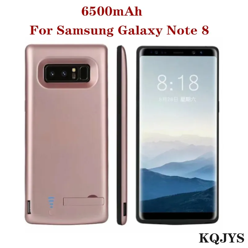 

KQJYS 6500mAh External Power Bank Battery Charger Case for Samsung Galaxy Note 8 Battery Case Portable Charging Cover Power Case