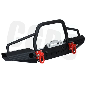 

RC Car CNC Metal Front Bumpers With LED Light For 1/10 RC Crawler TRX4 Defender Axial Scx10 90047 90046