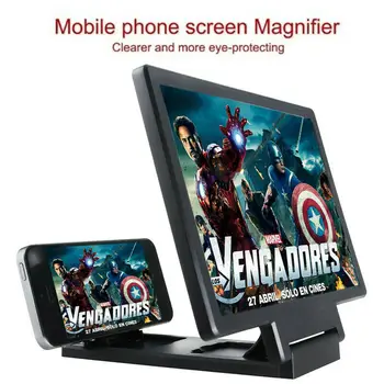 

12" 3D Mobile Phone Screen Amplifier Video Magnifier Stand Bracket Cell Phone HD Amplifier for Smart Phone Holders