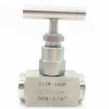 1/" 3/8" 1/" 3/4" " G наружная игла клапан 304 Нержавеющая управление потоком с одной ручкой высокая температура высокого давления