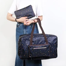 Складная легкая Дорожная Спортивная Сумка для багажа, спортивная водонепроницаемая нейлоновая Большая вместительная сумка для хранения с троллей