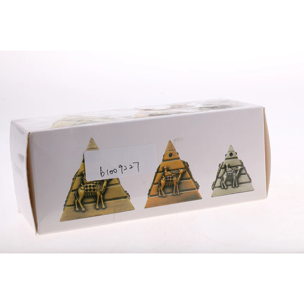 3pcs/set Metal Egyptian Pyramids Architectural Souvenir Keepsake Urn