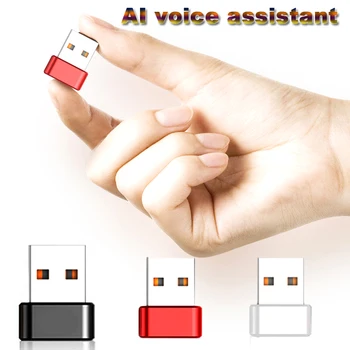 

Smart Voice Microphone Voice Control USB Mini Microphone Support Voice Search / Entry / 28 Language Translation for Laptop/Deskt
