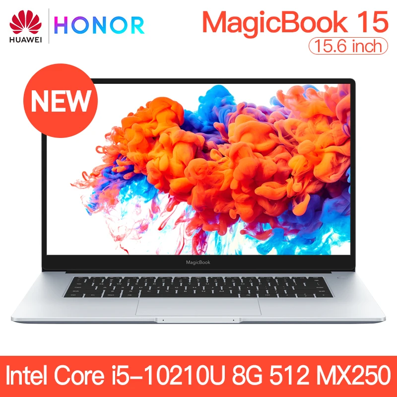 Huawei Honor MagicBook 15 ноутбук 6 &quotIntel Core i5 10210U 8 ГБ/16 Гб RAM 512 PCIE SSD MX250 1920x1080 IPS экран|Ноутбуки|