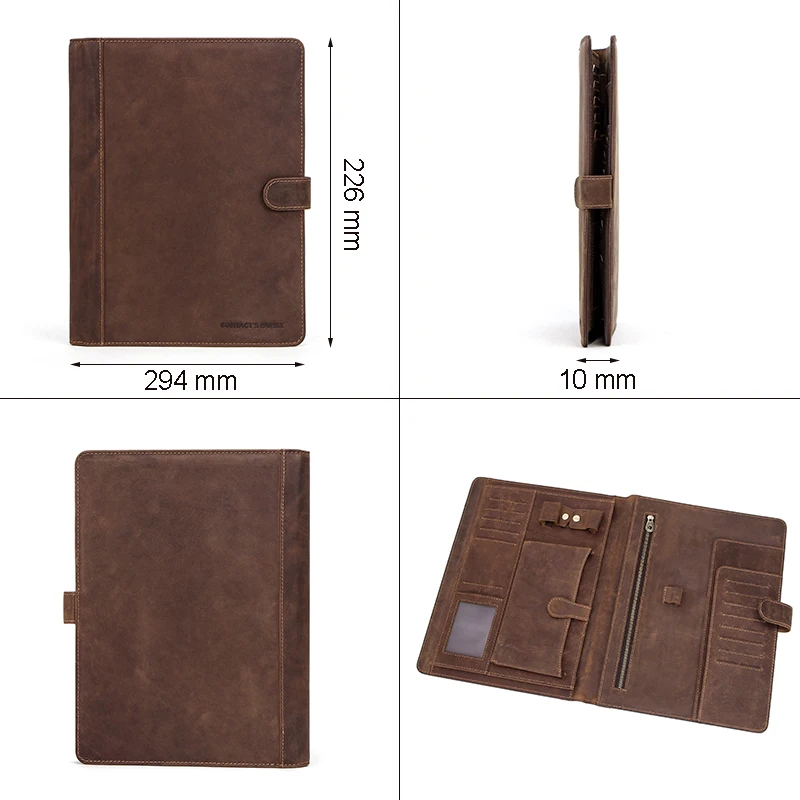 Ретро чехол из натуральной кожи для нового iPad 10," Padfolio Organizer для iPad Pro 10,5" 1" защитный чехол для паспорта