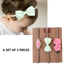 Td321 Европа и Америка ребенок ультра-стрейч нейлон маленький цветок головной убор повязка для волос Горячая Распродажа детские украшения