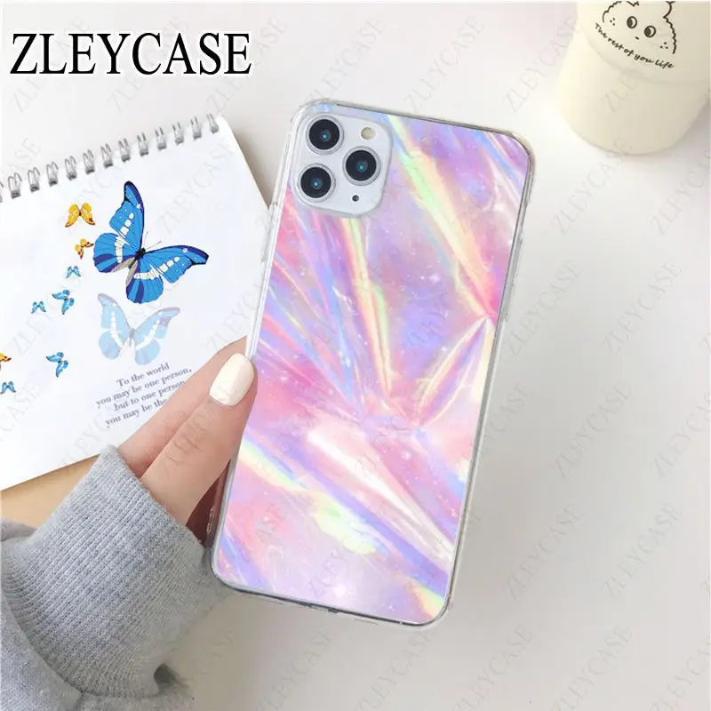 Glitter Iridescent Holographic Blue pink Color