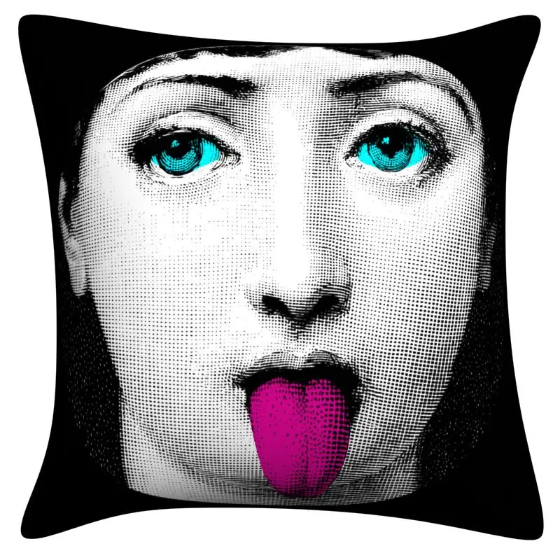 

Dropshipping Pillow case Fornasetti Series for Art Bedroom A Living Room Home Hall Decorative Cushion Pillow Cover zara*women