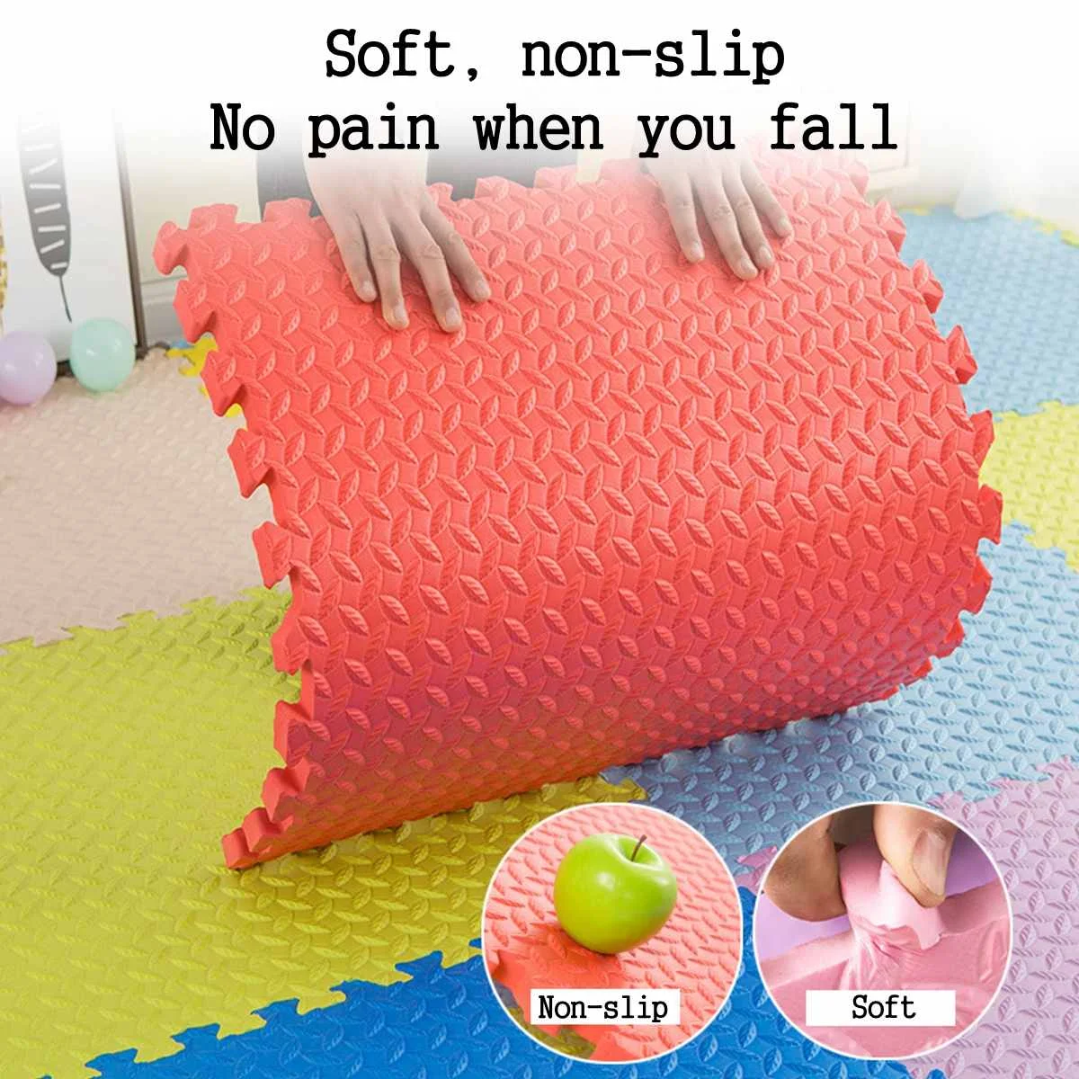 16Pcs 30x30x1.2cm Interlocking Puzzle Mat Soft EVA Foam Tiles Leaf-Pattern New Kids Play Carpet Home Floor For Baby Playpen