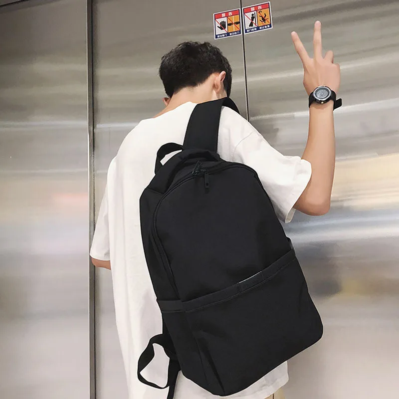 

College Students Simple Male Backpack Female Fashion Travel Bag High School Students Large Capacity Computer Backpack