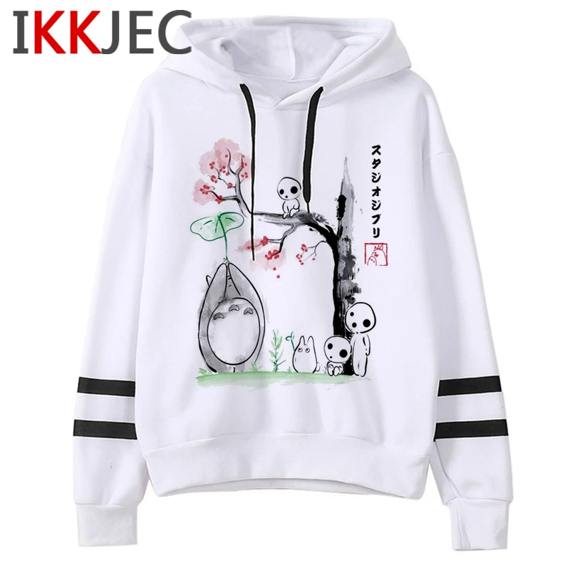 Женская толстовка с капюшоном Totoro Studio Ghibli Harajuku Kawaii забавная рисунком Ullzang Miyazaki Hayao
