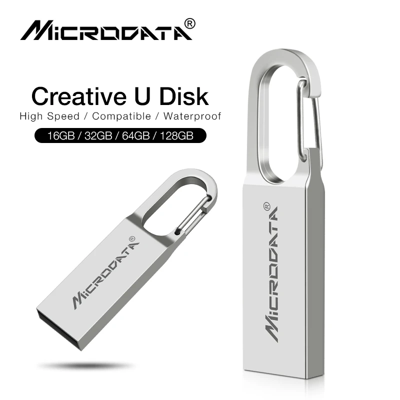 Новый бренд водонепроницаемый супер USB флеш накопитель 64 ГБ 32 16 8 металлический