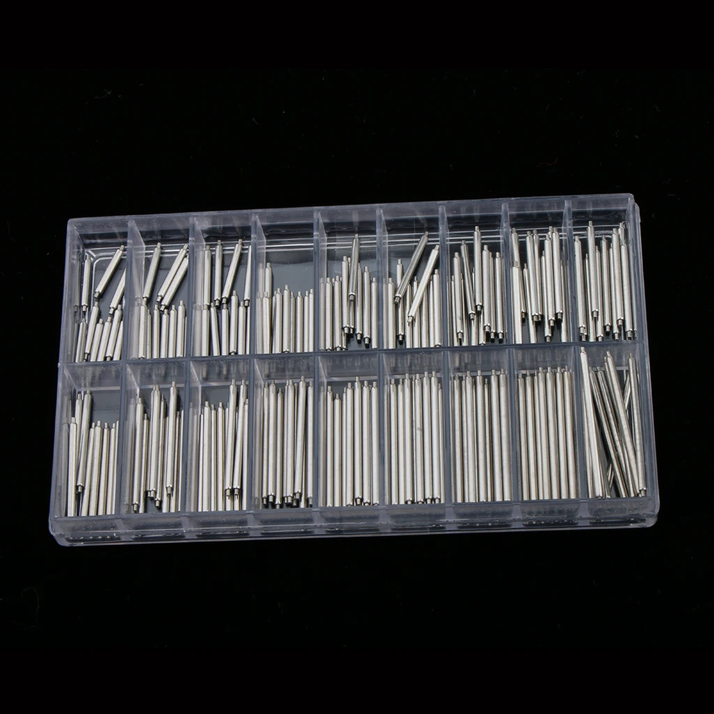 360Pcs Stainless Steel Watch Band Spring Bar Removal Tool Pin 1.5/1.8mm Dia | Наручные часы