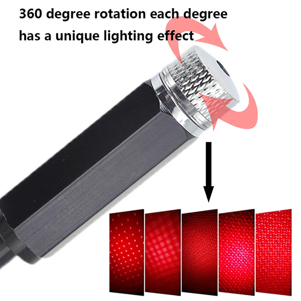 Car Roof Star Ambient Light Romantic USB Night Atmosphere Lamp Home Interior Decoration Mini Ceiling Projector Galaxy Adjustable led atmosphere lamp led car lights led car decorative lights led star projector lamp led atmosphere lighting car interior lamp led interior lights led car decoration lamp car ambient lights car projector lamp led lights