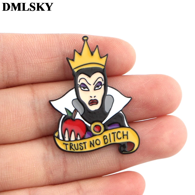 DMLSKY Maleficent The queen, брошь на булавке, металлический значок для рюкзака, одежды, рубашки, эмалированная булавка для фанатов, подарки для женщин M3940