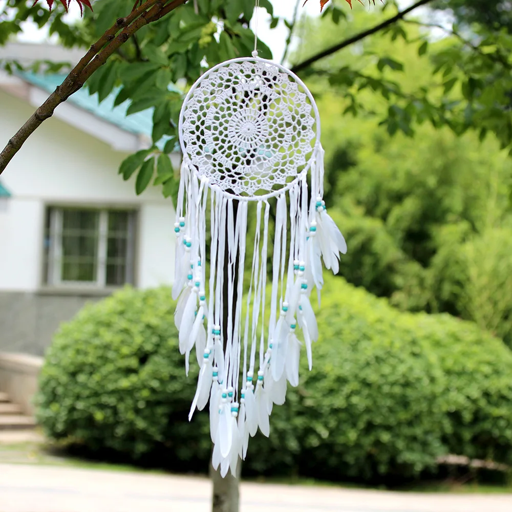 MS6133B Swan Feather Dreamcatcher Feather Hanging Decoration Wall Decoration Indoor Pendant Wall Hanging Decoration