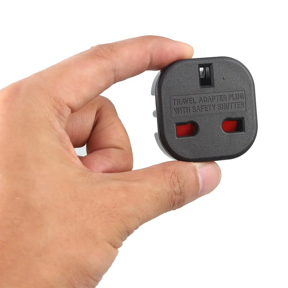 

10A/16A 240V Portable Universal adapter Black Power Plug Adapter Socket Converter UK to EU AC Power Travel adapter 2018 dropping