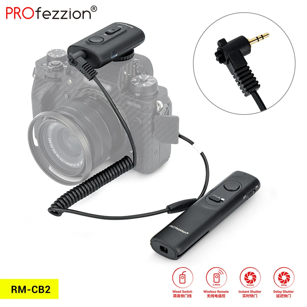 Rm-Cb2 A Distanza Senza Fili Di Controllo Per Olympus Omd Em1 Mark Iii, Om-D E-M1 Mark Iii, Omd Em1 Mark Ii, Omd Em1X, Omd Em5 Mark Iii