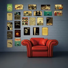 Старый фильм Оловянная табличка, пластинка, в стиле ретро, металлический декор, город Винтаж стены искусства дома Кино Декор Куадрос 30X20 см LA-2378A