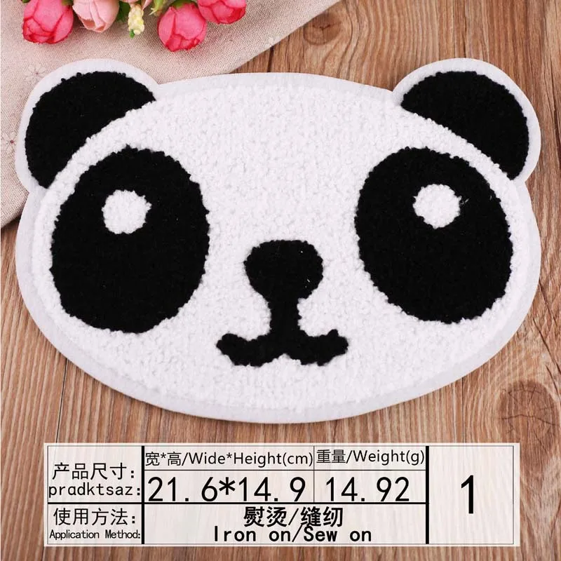 Нашивки GUGUTREE с вышивкой полотенец большая панда звезда флаг буква M S R нашивки